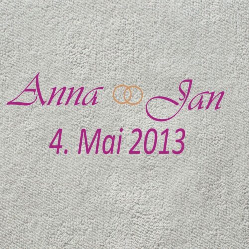 BioHochzeit Handtuch Jan