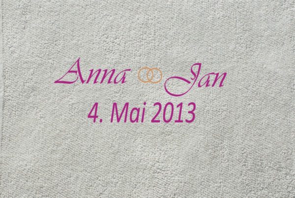 BioHochzeit Handtuch Jan