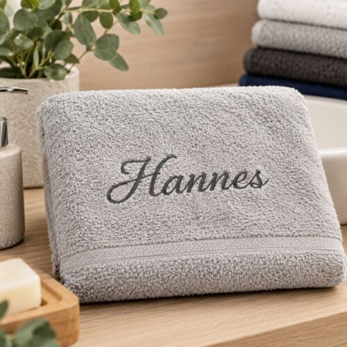 Personalisierter Handtuchmoment mit „Hannes“ Bio