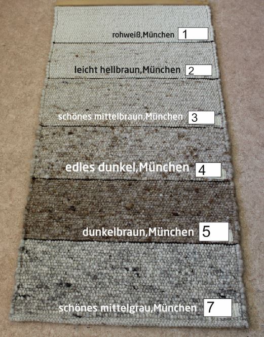 Schurwoll Teppich Muster Shop