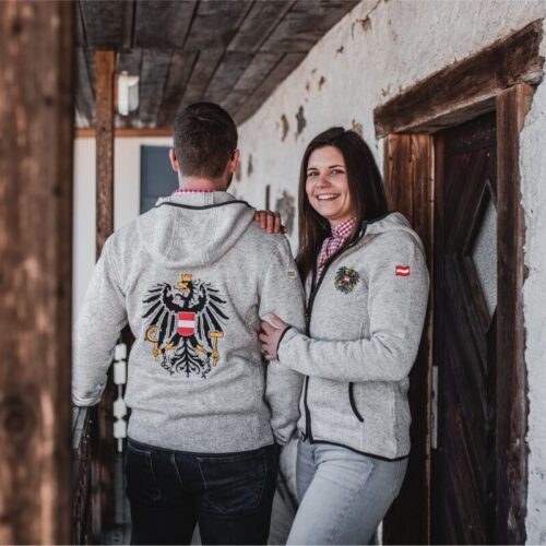 Granitjacke Neu_mit Kapuze