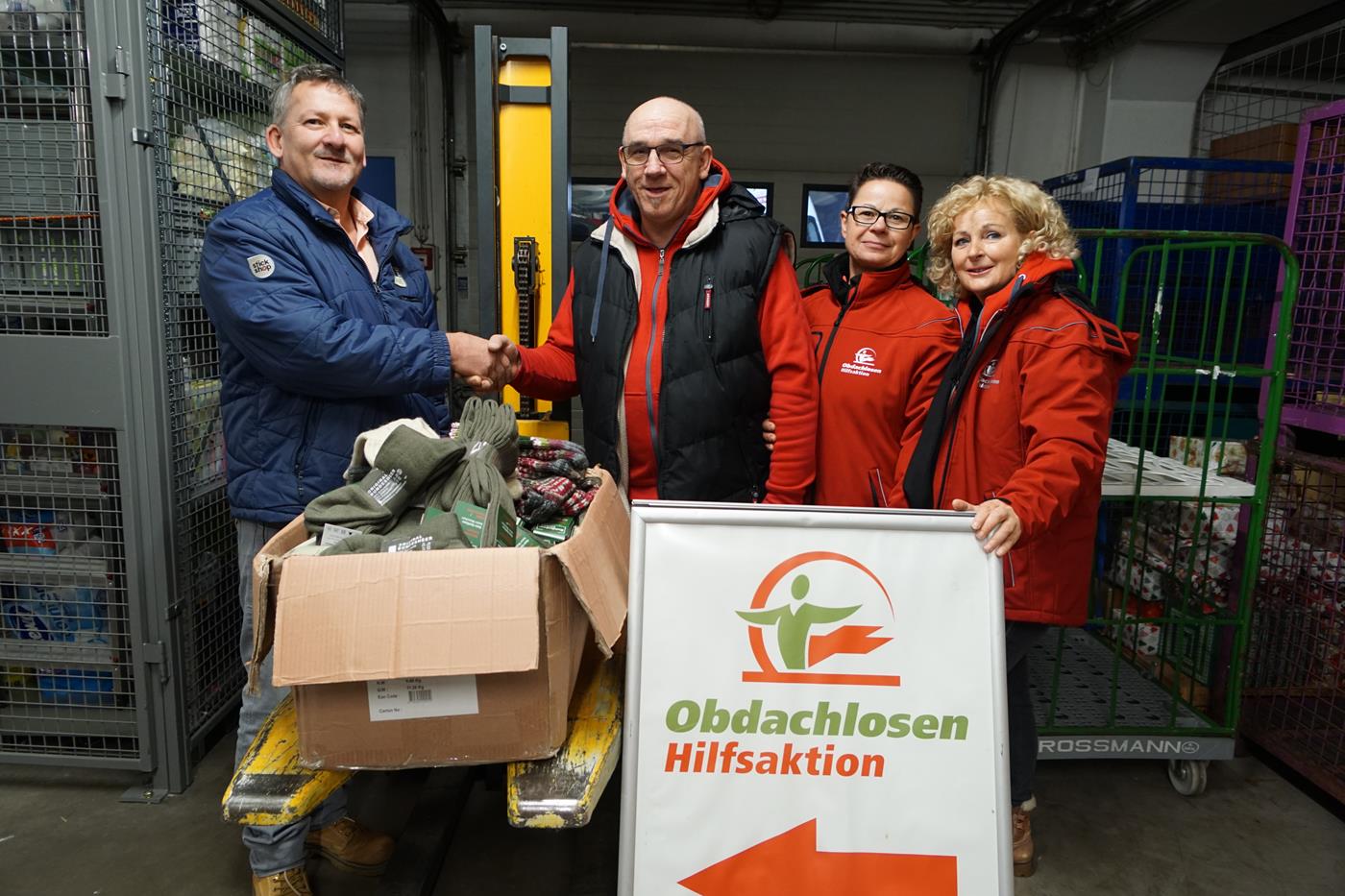 Obdachlosen Bundesheersocken Aktion