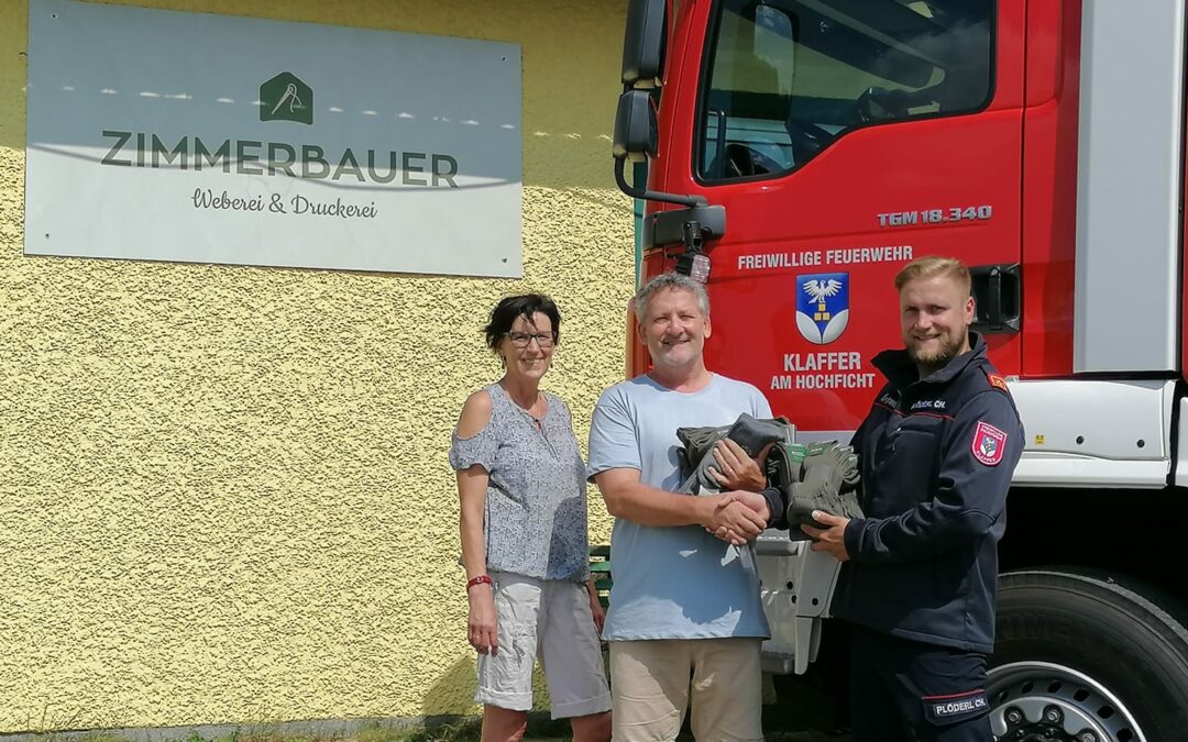 Danke an Feuerwehr