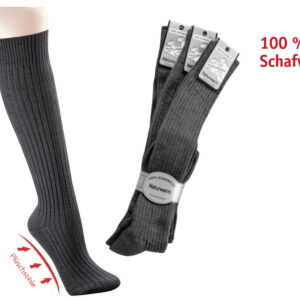 Schafwoll Strümpfe 3er