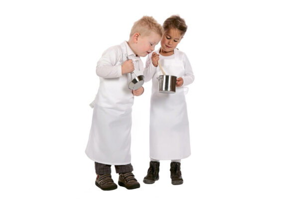 Kinderschürze weiß