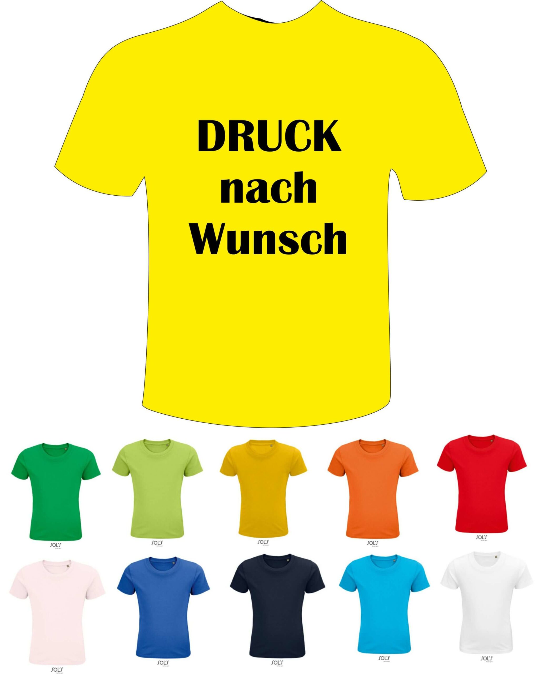 T-Shirt (Vegan) mit Logo oder Spruch - Stickshop Austria