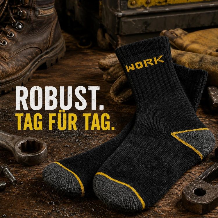 10 Paar Herren Arbeitssocken WORKER – robust, langlebig & bequem – Bild 4